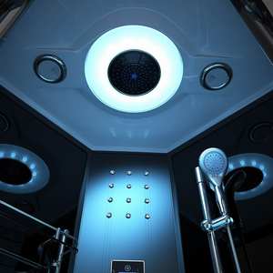 Secteur moderne intégré ABS acrylique bain vapeur <span class=keywords><strong>cabine</strong></span> de <span class=keywords><strong>douche</strong></span> 5-8mm coulissant/walk-in pour hôtels maison salle de bain avec droit - Product Image 5