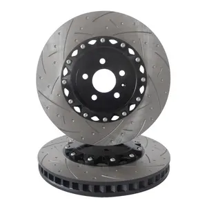 Car Accessories Drilled Front Floating Brake Disc For Audi A6 A7 A8 RS5 RS6 RS7 4H0615301AL