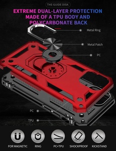 Funda Protectora Resistente <span class=keywords><strong>de</strong></span> TPU y PC con Soporte para Apple <span class=keywords><strong>iPhone</strong></span> <span class=keywords><strong>12</strong></span>, Funda Magnética Metálica para <span class=keywords><strong>iPhone</strong></span> <span class=keywords><strong>12</strong></span> 13 14 - Product Image 3