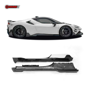Jupes latérales en fibre de carbone sèche style MSY pour Ferrari SF90 - Product Image 1