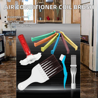 Kit universel de 5 peignes à ailettes pour radiateur de voiture, redresseur de serpentin de climatiseur, outil de nettoyage manuel, réparation de refroidissement automobile