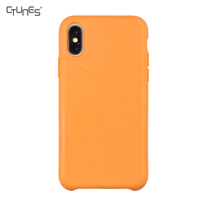 Precio de fábrica personalizada Biodegradable colgador de Anti-arañazos de paja de trigo SmartPhone caso para IPhone X/Xr/Xs. - Product Image 6
