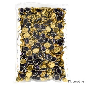 Strass Ovale en Forme de Tournesol OLeeya 10*14mm à Base Dorée à Coudre pour la Décoration de Vêtements - Product Image 5