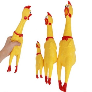 Vocal Pet <span class=keywords><strong>Toy</strong></span> lớn màu Vàng nhựa la hét gà tuyệt vọng chiến đấu mê hoặc gà đồ chơi - Product Image 6