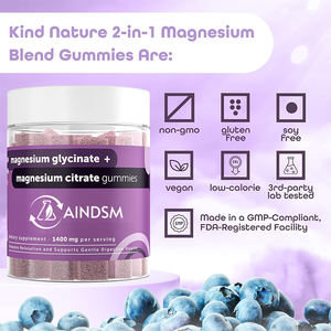 Precio Promocional Gomitas de Citrato de Magnesio Vegetarianas para el Apoyo del Corazón y el Estado de Ánimo, Anti Estrés para Adultos - Product Image 4