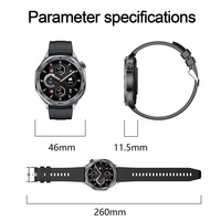 AK83 Smart Watch 1,46 "HD Pantalla redonda IP68 Impermeable 100 + Modos deportivos BT Llamada Metal Body Sports Watch