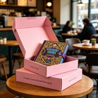 Échantillon gratuit de boîte d'expédition en carton ondulé personnalisée pour journal, agenda et carnet, emballage de luxe