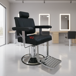 Sillón de Peluquería Profesional 2026, Semi-Reclinable, Ajustable, de Cuero Sintético, Resistente, Diseño Moderno de Alta Gama - Product Image 4