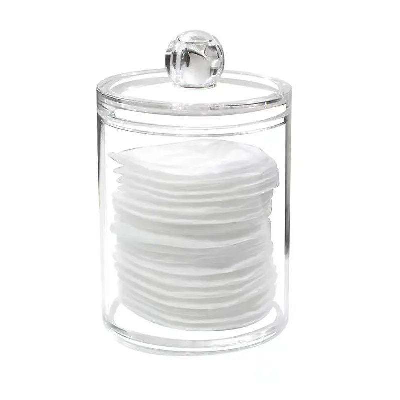 Qtip Holder Dispenser Plastic Storage Holder for Cotton Balls Cotton Swabs Clear Plastic Storage Boxes & Bins Plastic Household