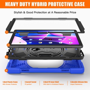 Per <span class=keywords><strong>Lenovo</strong></span> Tab <span class=keywords><strong>M10</strong></span> Plus 3rd Gen 2022 10.6 "TB-125F TB-128F Silicone antiurto tracolla rotazioni robusto <span class=keywords><strong>custodia</strong></span> per <span class=keywords><strong>Tablet</strong></span> - Product Image 3