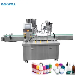 MAKWELL Automatic High Speed Piston Perfume Honey Shampoo Pigment Cosmetic Paste Filling and Capping Machine