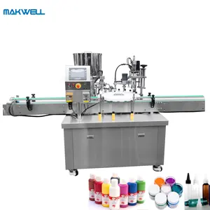 MAKWELL Automatic High Speed Piston Perfume Honey Shampoo Pigment Cosmetic Paste Filling And Capping Machine