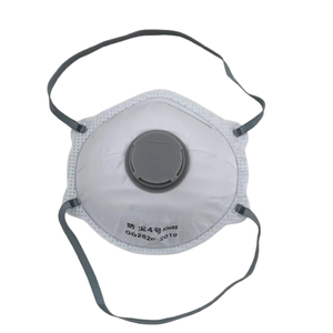 Bando masker debu sekali pakai, Filter partikulat dengan katup 20 Pak pekerja perlindungan pernapasan dari debu bau bau - Product Image 1