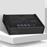 CEQSAFE Nouveau Coffre-fort Numérique Biométrique à Empreinte Digitale Type C pour Voiture – Boîte de Sécurité pour Arme à Feu