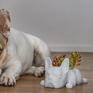 Patung meditasi anjing baru ramah lingkungan, ornamen Resin taman luar ruangan untuk desain halaman acara Natal - Product Image 3