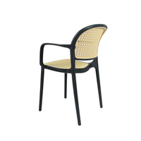 Chaises modernes simples pour événements de restaurant Chaise de salle à manger avec accoudoir Mobilier commercial Fauteuil de café