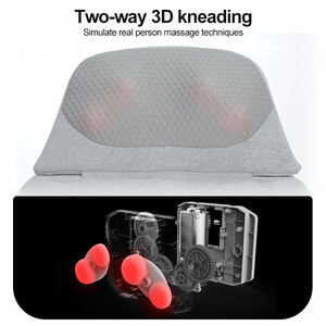 Portable Shiatsu Body Waist <strong>Heat</strong> Vibration <strong>Massage</strong> Cushion Knead Shiatsu Ventilation Seated Chair <strong>Pad</strong> Car Seat Massager for Back - Product Image 5