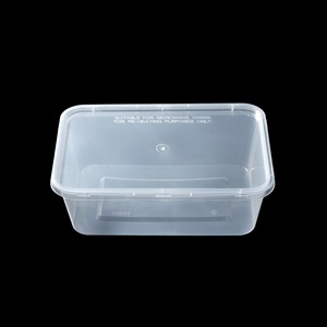 Conteneur alimentaire rectangulaire en PP, vente en gros, couleurs personnalisables, jetable, échantillons alimentaires disponibles, OEM/ODM - Product Image 1