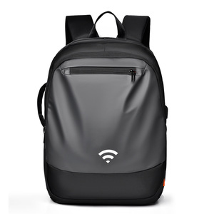 Men's <b>Backpack</b> <b>15</b>.6-<b>Inch</b> <b>Laptop</b> Bag Waterproof Business Casual Travel School Bag Black Gray Solid Color Fall 2024 - Product Image 1