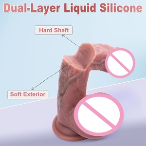 Dildo realistis untuk wanita Dildo mainan seks Penis pemanas pengendali jarak jauh Vibrator Penis teleskopik mesin seks <span class=keywords><strong>Anal</strong></span> Dildo - Product Image 6