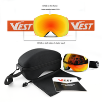Nouvelles lunettes de ski magnétiques avec logo personnalisé, protection UV400, anti-buée, pour le snowboard