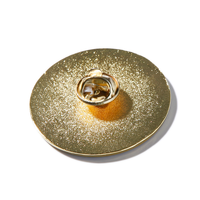 Nouveau métal artisanat événement paillettes rondes Badge broches impression Souvenir motif personnalisé anniversaire cadeau mariage produits métalliques Gua