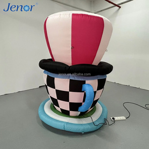 Tasse à thé gonflable mignonne de dessin animé, décoration de scène pour fête sur le thème du jardin d'<span class=keywords><strong>Alice</strong></span> au pays des merveilles, publicité - Product Image 2