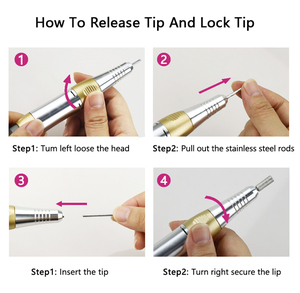 Máquina eléctrica para manicura y pedicura de 35000 RPM con juegos de fresas para puntas de uñas, modelo NAD004 - Product Image 5