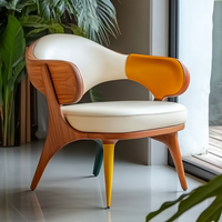 Chaise de salle à manger nordique moderne en bois massif fauteuil en tissu Design scandinave pour hôtels salles à manger cafés usage domestique solide Durable