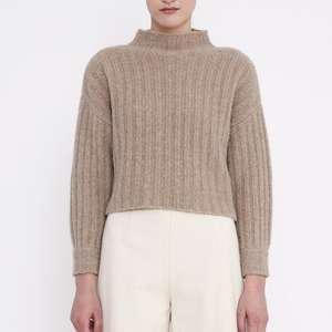 Fornitore <span class=keywords><strong>di</strong></span> maglieria da donna lavorata a maglia a spalla ridotta <span class=keywords><strong>in</strong></span> <span class=keywords><strong>cotone</strong></span> elegante a manica lunga con collo finto e <span class=keywords><strong>filo</strong></span> corto maglione donna - Product Image 1