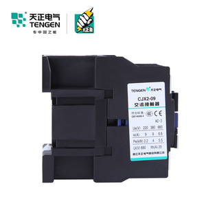 คอนแทคเตอร์ Tengen Cjx2-09 AC 9A 24V 36V 110V 220V 380V แบบติดตั้งบนราง DIN - Product Image 1