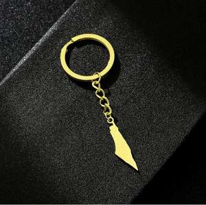 Porte-clés pendentif Gouttes d'or <span class=keywords><strong>de</strong></span> l'île <span class=keywords><strong>de</strong></span> <span class=keywords><strong>Guadeloupe</strong></span>, accessoires <span class=keywords><strong>de</strong></span> décoration, style ethnique, accessoires polyvalents en acier inoxydable - Product Image 5