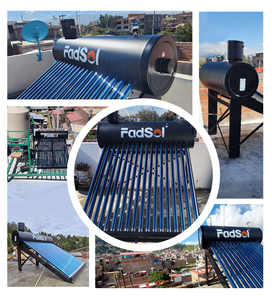 Calentador de Agua Solar de 200L, Tubo Evacuado, Sin Presión, Acero Inoxidable, Alta Eficiencia Clase A++, Garantía de 5 Años, Independiente - Product Image 2