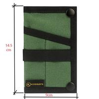 Organisateur de poche compact EDC, porte-clés fin en polyester imperméable avec fentes pour cartes, porte-clés de voiture pour les trajets quotidiens