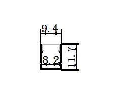 Nhà Máy Giá Tiny LED Nhôm Đùn Mini Kích Thước 9.4Mm * 11.7Mm Đình Chỉ Nhôm Đen Hồ Sơ Cho Slim LED Strip - Product Image 3