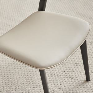 Vente en gros de meubles de luxe nouveau design Chaises de salle à manger en cuir avec pieds en métal - Product Image 3