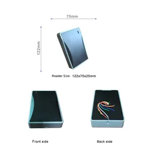 Pembaca UHF jarak jauh 7dbi, pembaca UHF jarak jauh asli 2 meter ~ 5 meter Wiegand 26 output RS232 RS485 pelacakan kendaraan UHF pembaca RFID