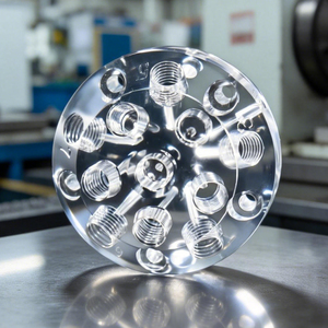 Pièces de corps de valve en acrylique sur mesure, haute transparence, composants PMMA haute brillance, usinage CNC, tournage de précision, fraisage miroir - Product Image 6