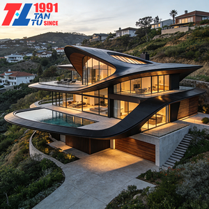 Progettazione Architettonica 3D di Villa di Lusso Moderna, Casa Prefabbricata con Struttura in Acciaio Leggero - Product Image 5