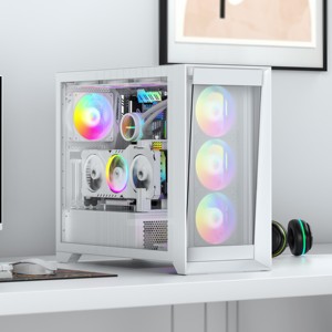 <span class=keywords><strong>2022</strong></span> nouveau boîtier d'ordinateur de jeu d'usine de conception Atx/E-ATX boîtier <span class=keywords><strong>Pc</strong></span> Hd Usb3.0 ordinateur en verre trempé - Product Image 2