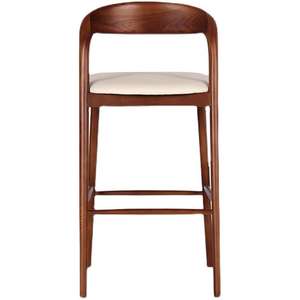 Cadre <span class=keywords><strong>en</strong></span> <span class=keywords><strong>bois</strong></span> massif nordique de haute qualité siège <span class=keywords><strong>en</strong></span> matériau personnalisé chaise de Bar haut salon salle à manger Restaurant <span class=keywords><strong>tabouret</strong></span> de Bar - Product Image 4