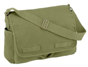 Sac à bandoulière vintage en nylon personnalisé pour hommes et femmes, sac messager classique, grand sac à bandoulière pour affaires, sac à bandoulière quotidien, fabriqué en usine BSCI - Product Image 1