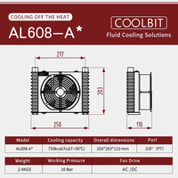 Refroidisseur d'huile COOLBIT AL608-A / AL404-A / AL609-D, pour système hydraulique