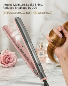 Fer plat à vapeur OEM/ODM 30S fer à lisser à vapeur électrique en céramique à chauffage rapide <span class=keywords><strong>Plancha</strong></span> De Pelo - Product Image 3