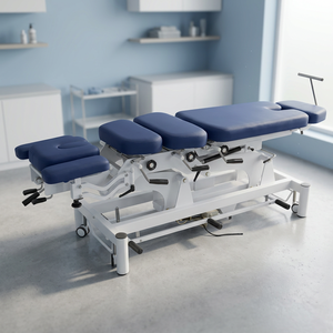 Table de chiropratique 3D la plus vendue avec plaques de descente pré-tendues réglables, cadre en acier, lit de physiothérapie ostéopathique - Product Image 2