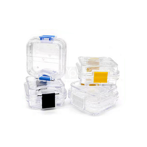 Boîte de livraison de laboratoire dentaire Petite boîte à membrane pour prothèse dentaire Boîte de placage dentaire portable avec film translucide - Product Image 1