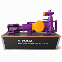 Machine de forage pneumatique à commande au pied avec couvercle de silencieux design, pour le confort de l'opérateur, petite machine de forage de roche