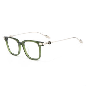 Очки с полной оправой, премиум-класса, в стиле панк, с прогрессивными мультифокальными линзами для коррекции пресбиопии, в цветах: чёрный, золотой, зелёный. - Product Image 4