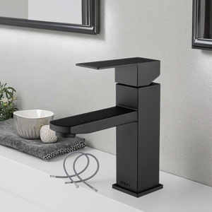 Vòi Nước Torneira Banheiro Cho Phòng Tắm Vòi Trộn Nước Một Tay Cầm Vòi Chậu Rửa Màu Đen Bộ Vòi Nước Phòng Tắm 304 Không Gỉ - Product Image 2