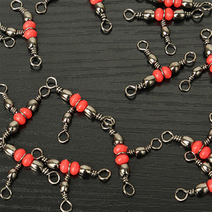 Newbility – émerillons de pêche à <span class=keywords><strong>Triple</strong></span> <span class=keywords><strong>baril</strong></span>, 50 pièces, émerillons à pression en acier inoxydable de Type C - Product Image 3